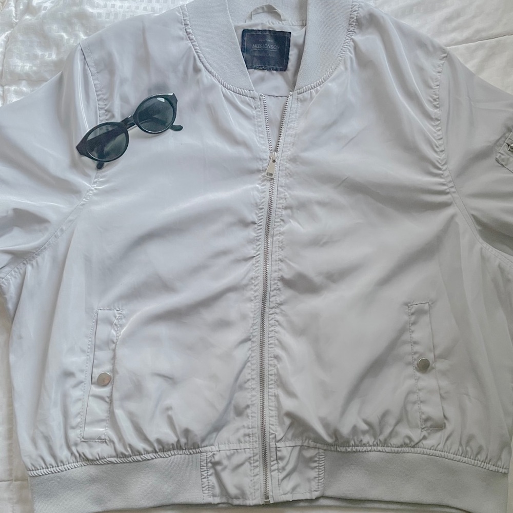 Women’s Grey Bomber Jacket